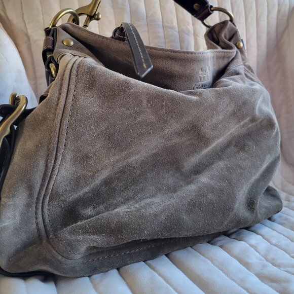 Coach Zoe Brown Suede Shoulder Bag - Picture 11 of 12